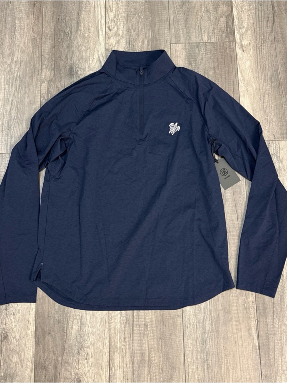 G/FORE Men's Navy Lightweight Quarter-Zip Shirt Jacket